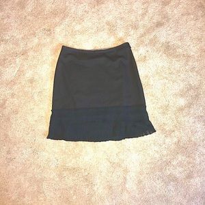 The Limited Black Skirt W/ Ruffle Hem Size 2